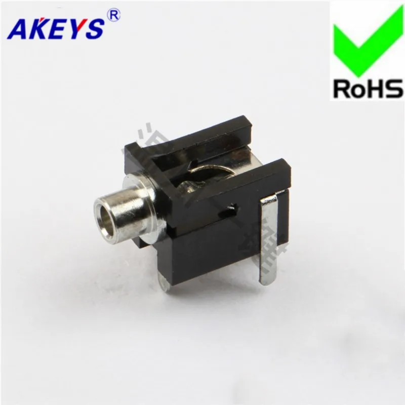 10 PCS PJ-202 Power Socket 2.5 headphone Socket 3 foot pin no fixed foot 2.5MM socket master