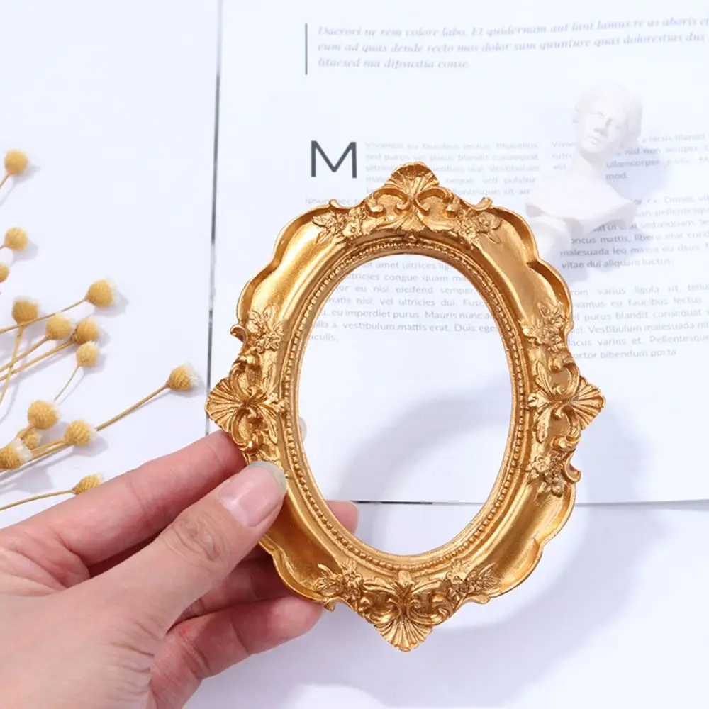 Golden Retro Photo Frame Nail Art Jewelry Decoration Home Internet Ornaments Photography Background Photography Photo Props