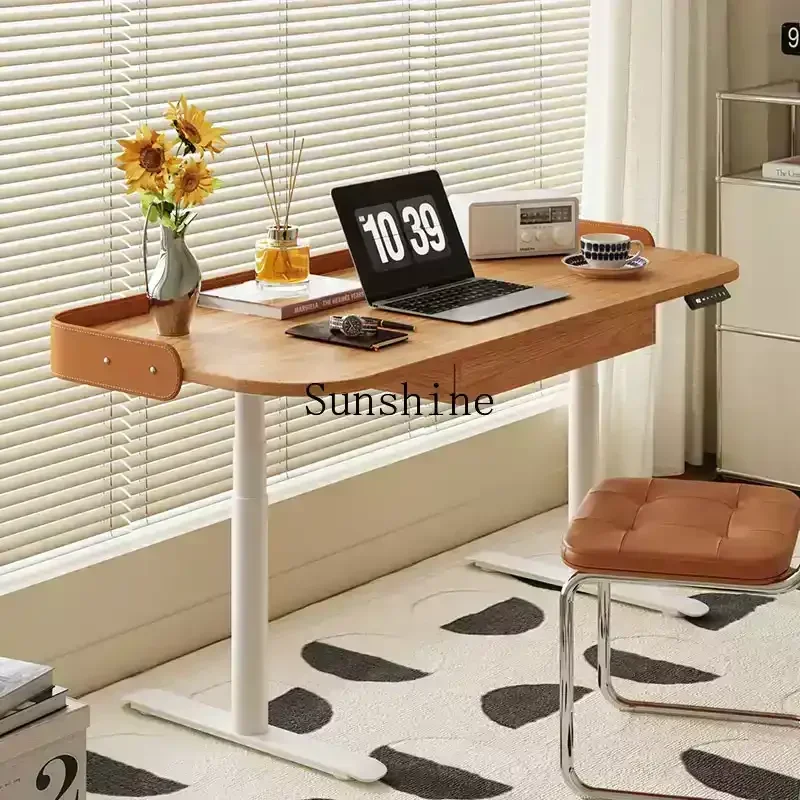 

Home Office Work Learning All Solid Wood Electric Lifting Intelligent Computer Desk