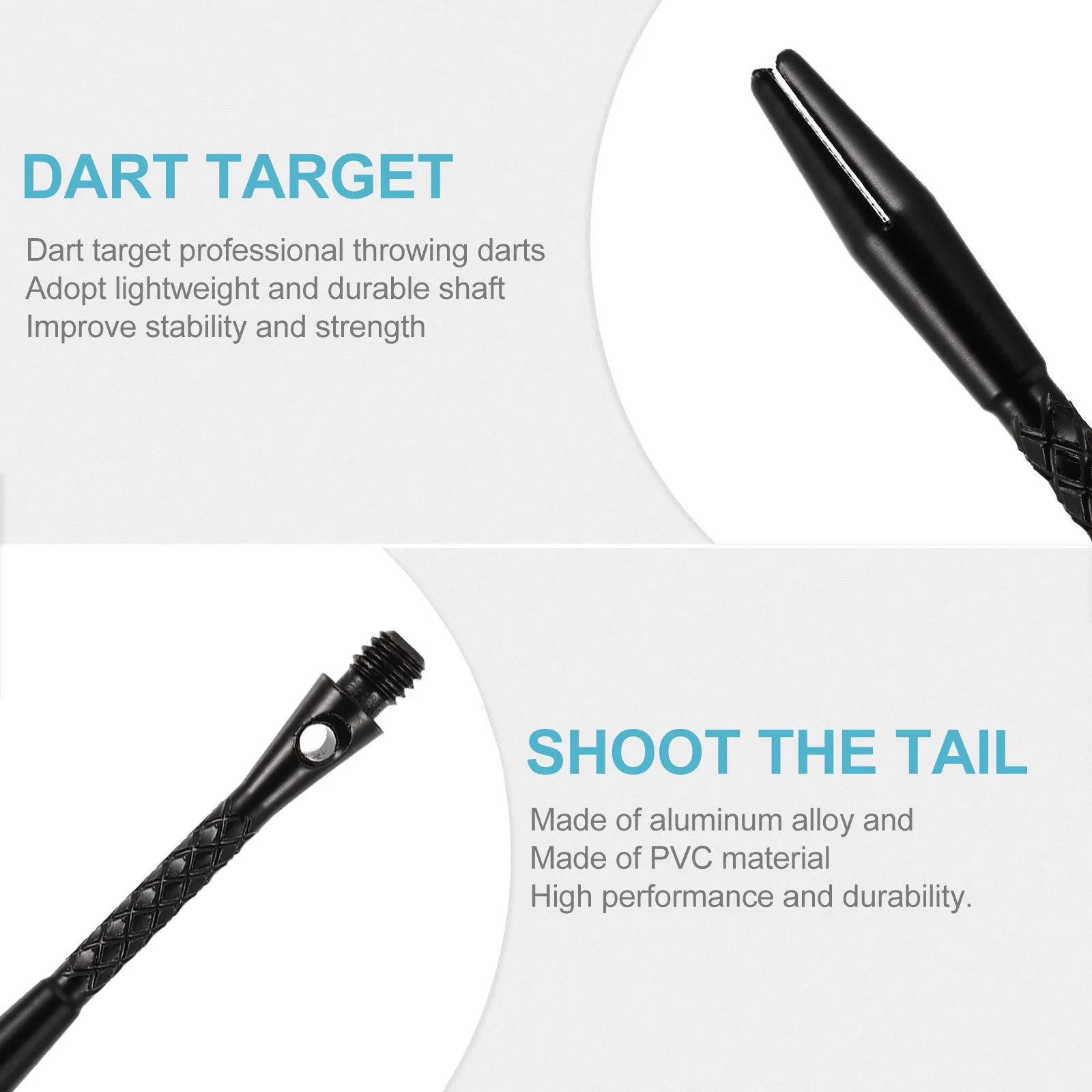 12Pcs Aluminium Alloy Dart Shafts Knurled Non-Slip Surface Standard Thread for Steel Tip Professional Gaming Training
