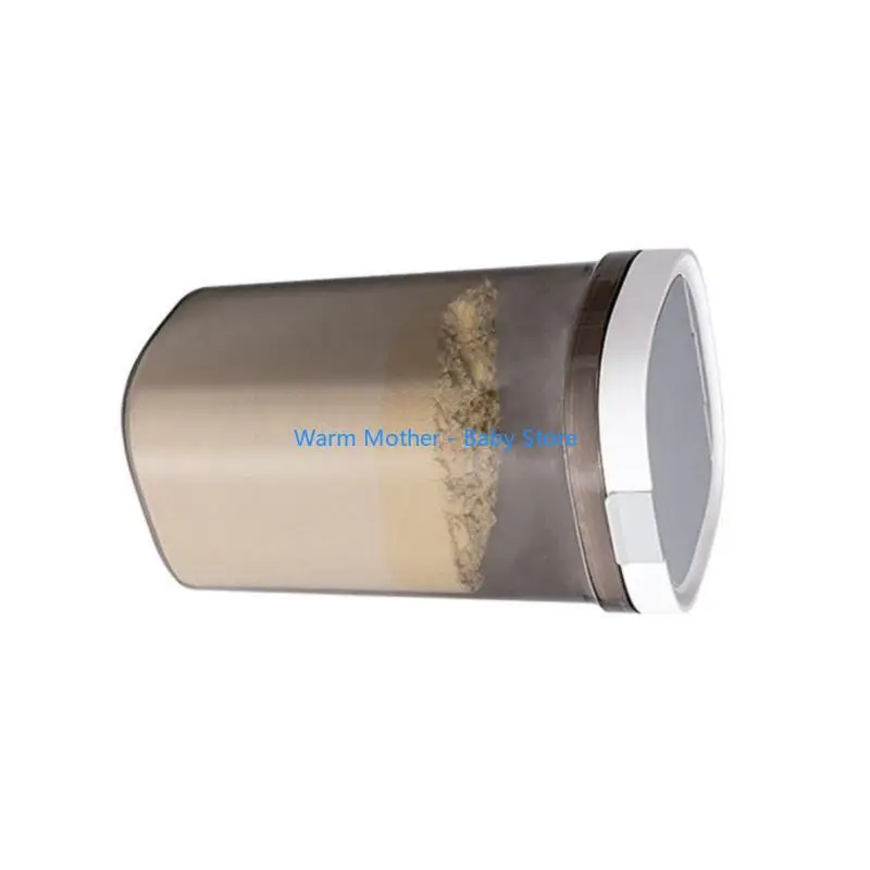 

Double Layer Sealed Jar Milk Powder Can Storage Box with Suction Sealed Spoon 57QE