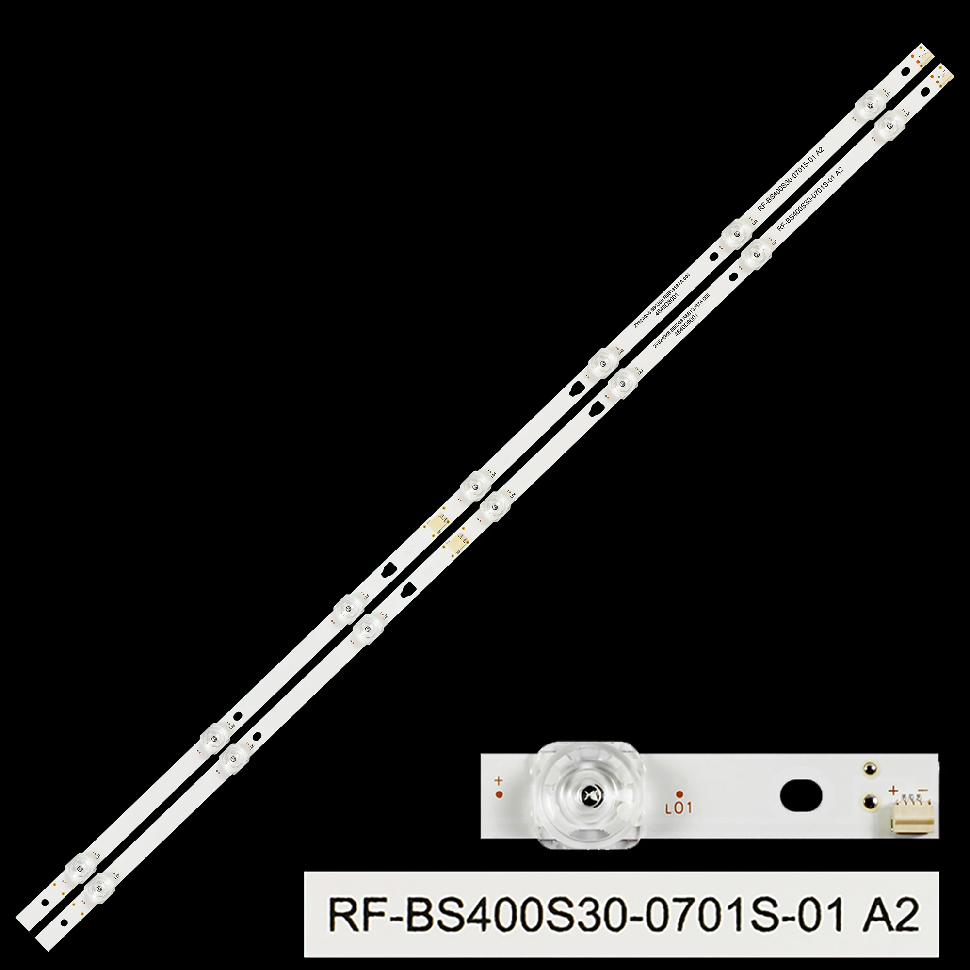 Kit strip LED 1/5/10 untuk TV 40 "nx-40tfs110 nasional Dexp HYUNDAI H-LED40ET3000 RF-BS400S30-0701S-01 A2 ODL40671F-TB