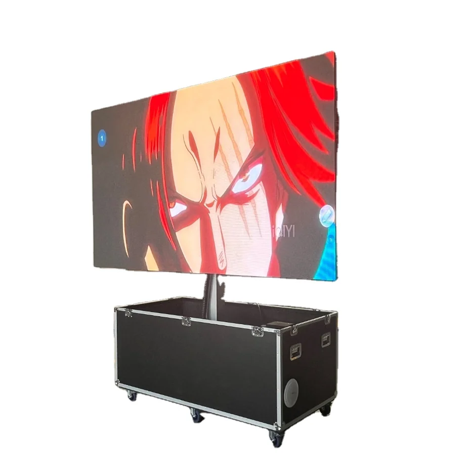 JCT PFC-4MW 2024W Mobile HD P3.91 LED Display 55 Inch High Resolution Indoor/Outdoor Advertising Signage 3-Year Warranty
