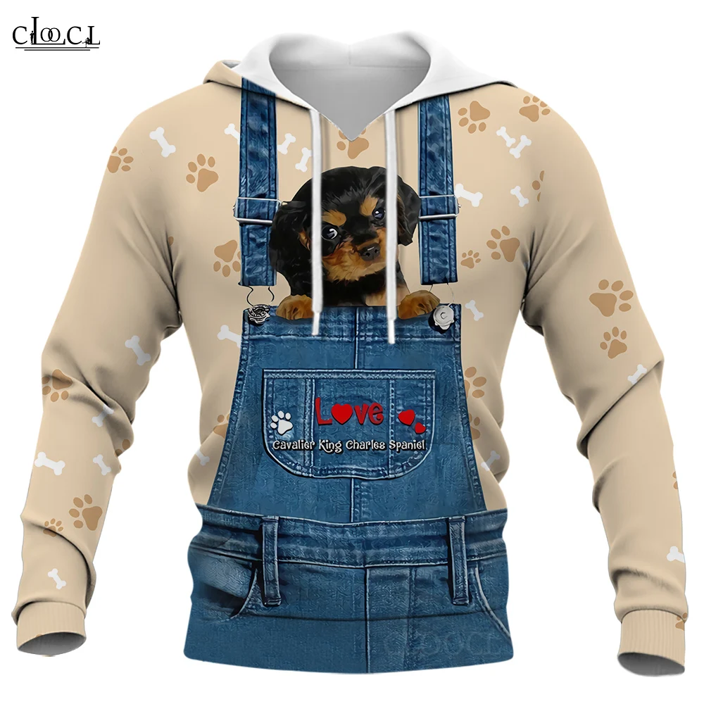 

CLOOCL Men Hoodie Rottweiler 3D Graphics Animal Printed Women Pullover Hooded Sweatshirt Fashion Hooded Jacket Sportswear