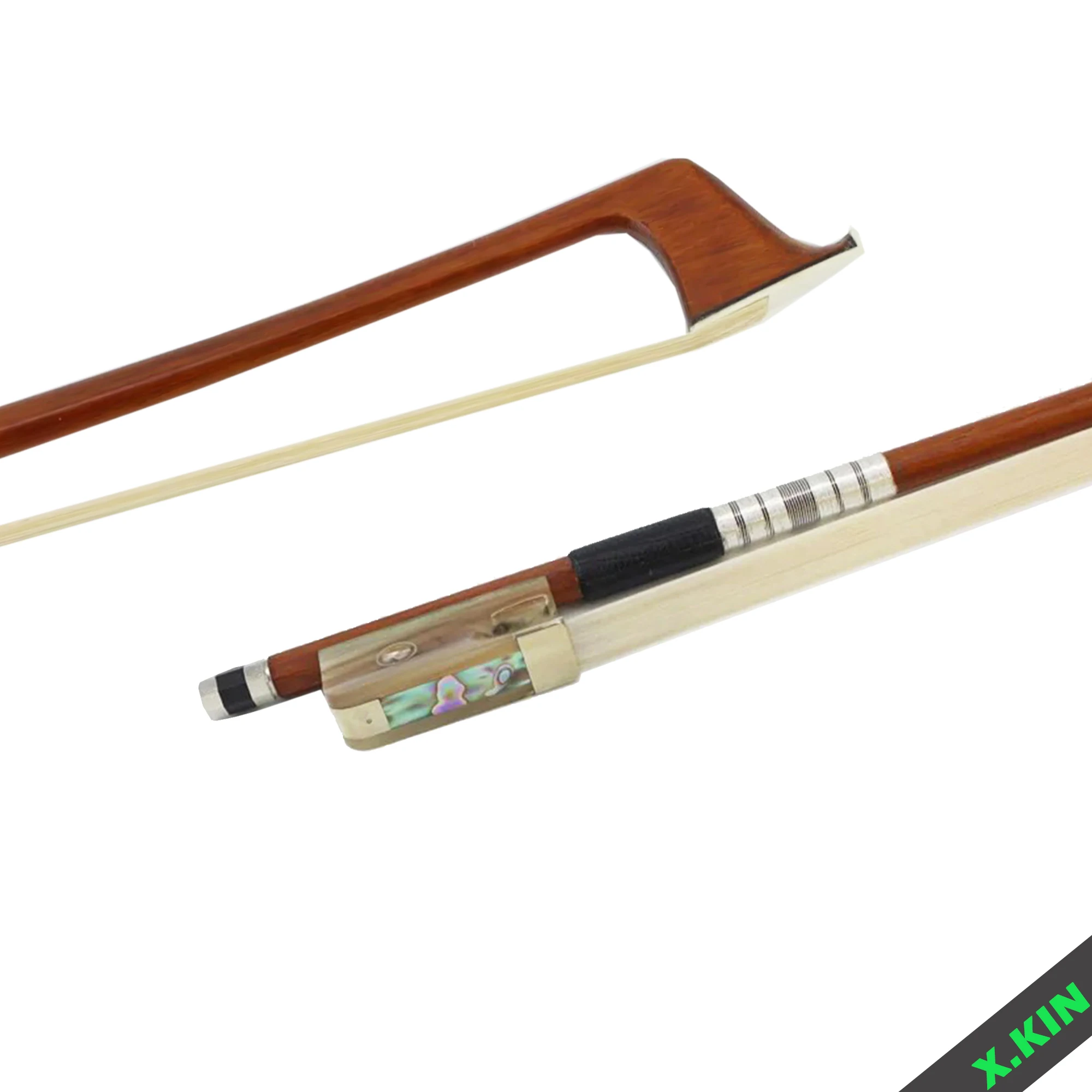 

Brazilian Wood Cello Bow 4/4 Colored Shell Ebony Library