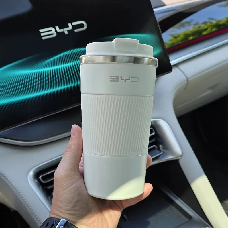 510ml Edelstahl-Kaffeebecher Thermotasse für BYD Atto 3 Dolphin Seal Tang Song Yuan Han 2024 2025 Reisebecher Autozubehör