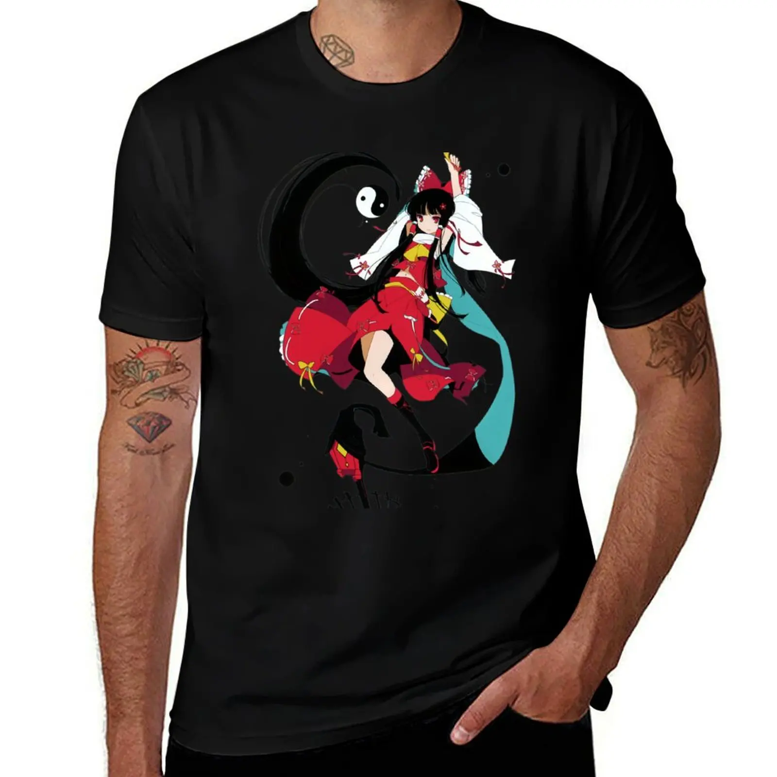 Touhou Project - Reimu Hakurei T-Shirt Holiday Vacation Tee Shirt T-Shirt