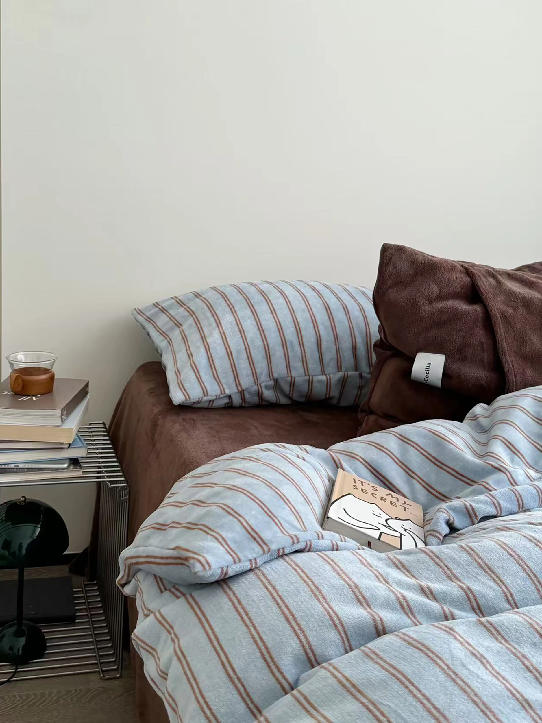 set-di-biancheria-da-letto-yakehome-in-morbido-velluto-trapuntato-autunno-inverno-a-righe-blu-copripiumino-lenzuolo-morbido-e-federa-set-da-tre-pezzi