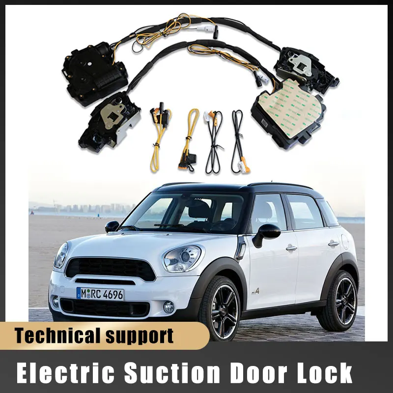 

For MINI COUNTRYMAN 2017-2023 F60 Car Soft Close Door Latch Pass Lock Actuator Auto Electric Absorption Suction Silence Closer