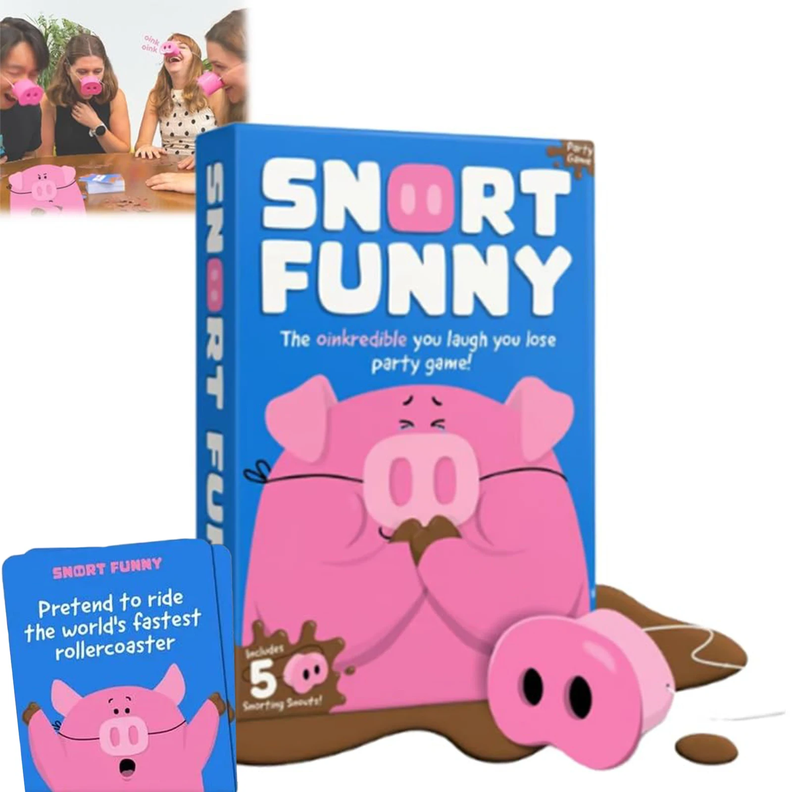 

You Laugh You Lose Game, Funny Charades Kids Games, Board Games for Kids & Teens,Try Not to Laugh Challenge, Sleepover Party