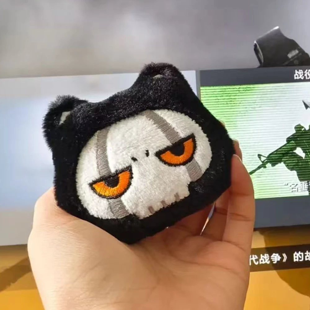Game Ghost Simon Riley Cosplay Plush Cotton Doll Keychain Bag Pendant Unisex Halloween Decoration Accessory Prop