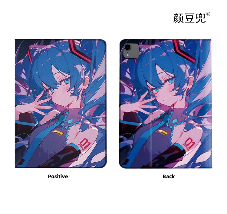 Imagem -06 - Capa Anime Miku Hatsune para Samsung Galaxy Tab a7 Lite 8.7 s9 Plus Capa Tri-fold s6 Lite Tab s8 Plus 2023