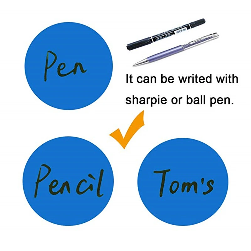 Rodada Em Branco Handmade Papel Adesivos, Etiqueta Scrapbooking, Marca Etiqueta, Preto, Branco, Rosa, Presente Do Partido, 500Pcs, 1"