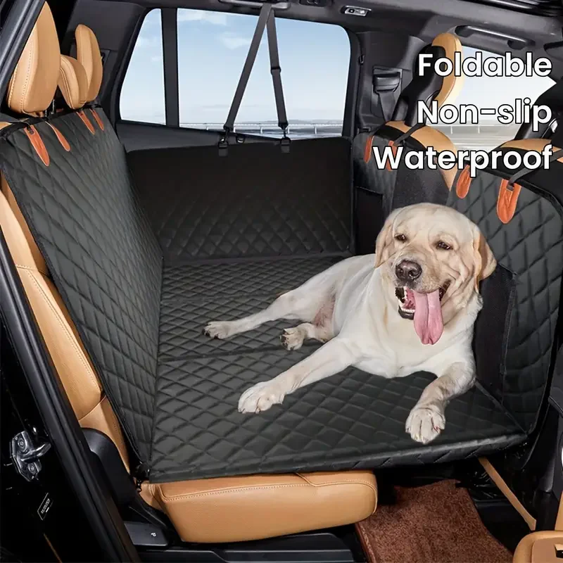 

Ultimate Waterproof Dog Car Seat Cover - Scratch-Proof Hammock with Mesh Window - Secure Anti-Slip Design for Cars, SUVs & Truck