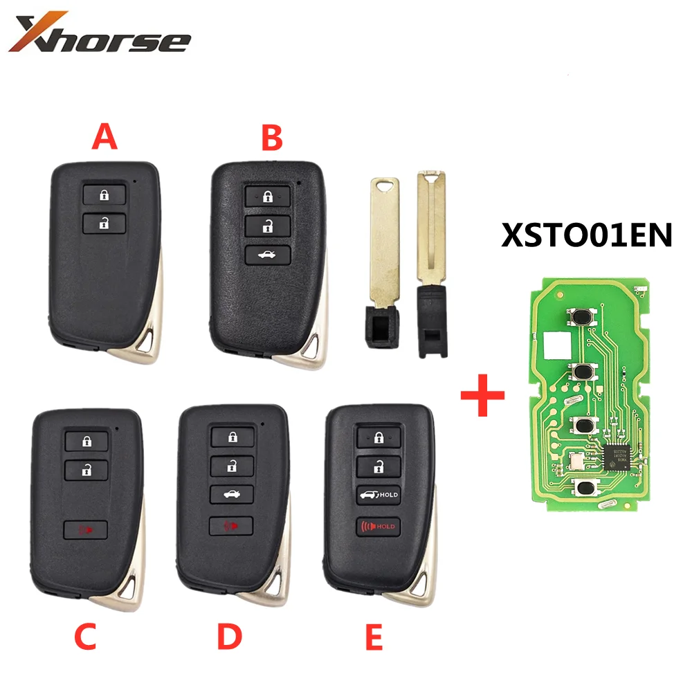 Xhorse XSTO01EN VVDI XM38 Smart Key 8A 4D 4A BA Chip for Toyota Lexus Updated Version Support 312-433mhz