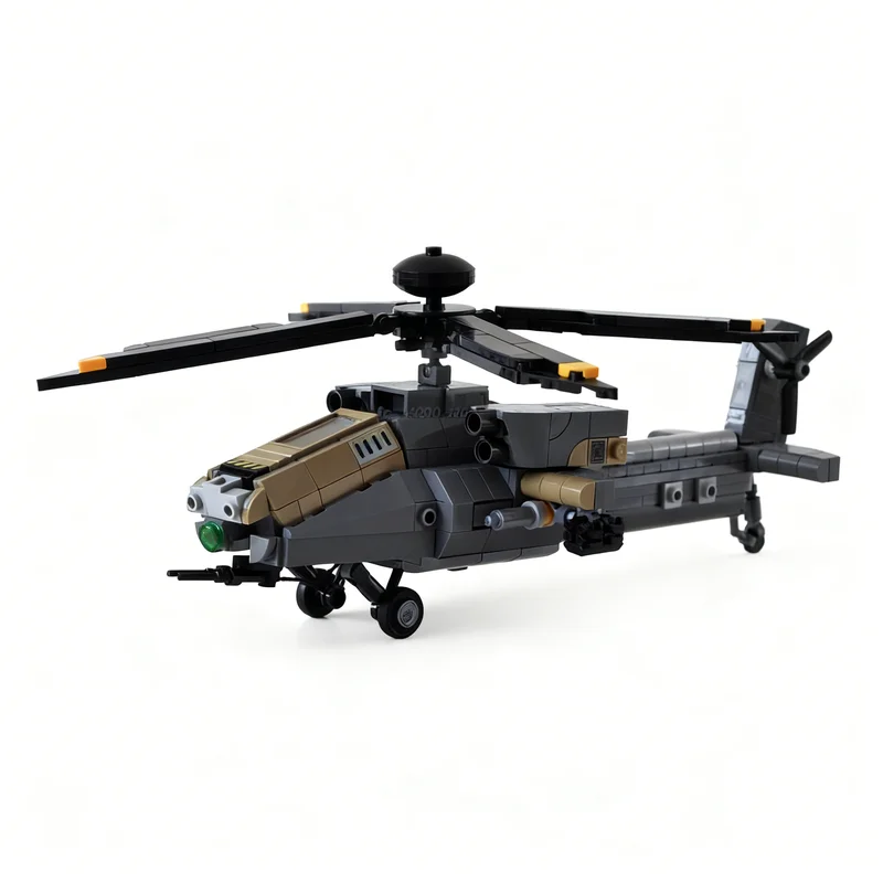 

NEW 515PCS MOC Model World In Darkness Ah 76A Saw Scale Helicopter Building Blocks DIY Assembly Building Blocks Display Gift Set