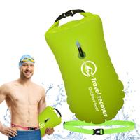 Swimming Buoy Open Water Swimming Training Buoy Large Visible Float Inflatable Pool Buoy With Adjustable Waist Belt For Adults