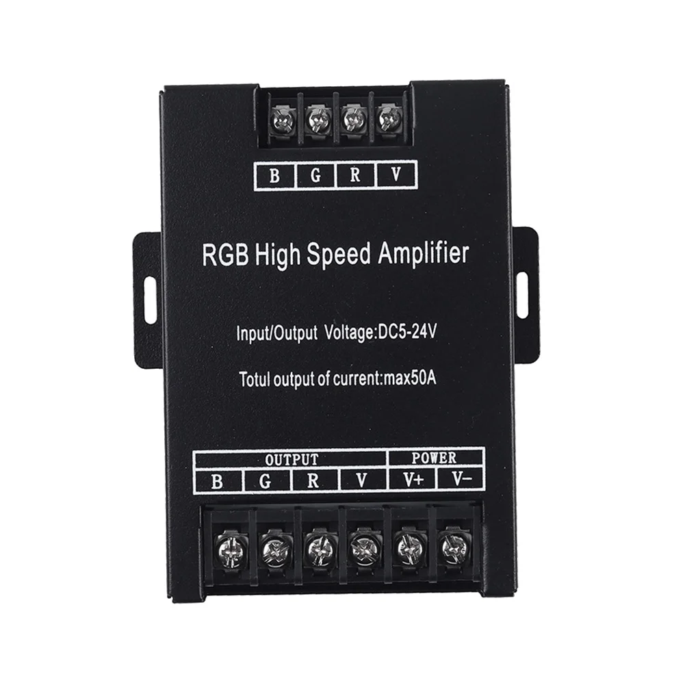 LED 30A 50A 400W RGB High Speed Alplifier LED Single Color Amplifier Repeater for Light Strip