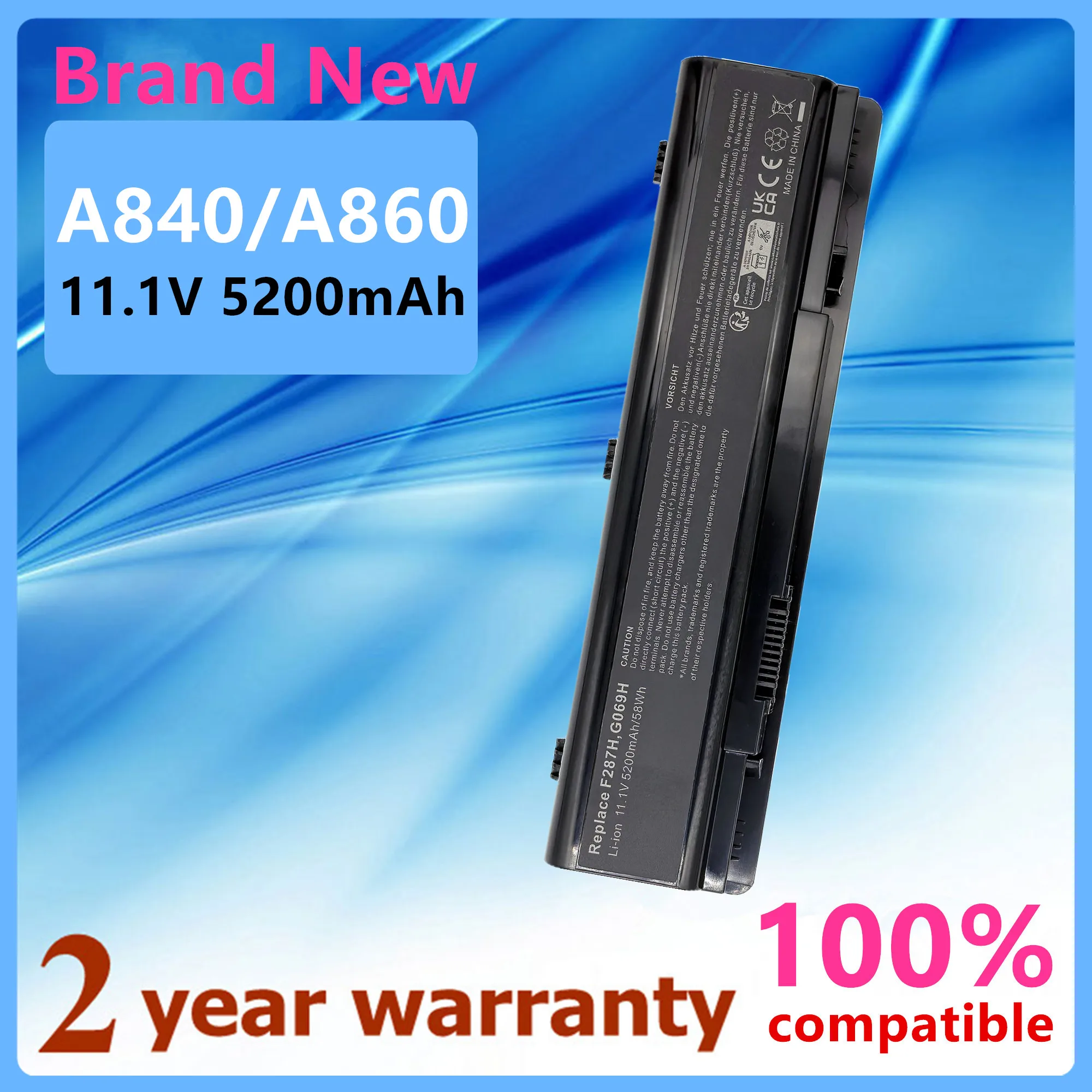 

Laptop battery for For Dell Vostro 1015 1088n 1014 1015n A840 A860 1088 1014n F286H F287H F287F G069H R988H