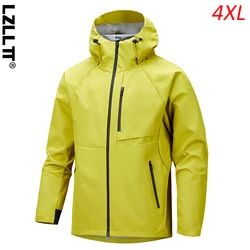 Veste Cargo Imperméable à Capuche pour Homme, Vêtement d'Extérieur, Combinaison de Randonnée, Jogging, Bomber, Coupe-vent, Printemps Automne