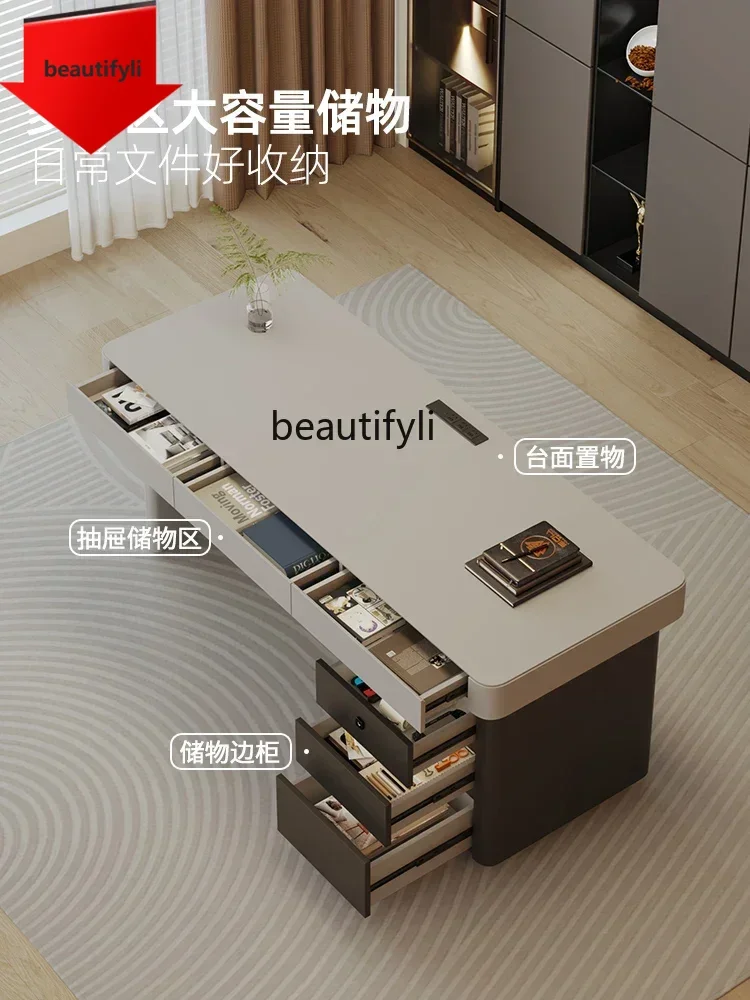 

Q181 Desk Modern Simple Workbench Office Study Living Room Home Writing Desk Boss Desk