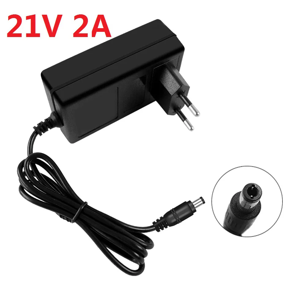 21V Lithium Battery Charger 2A for 18V Makita Electric Drill Polishing Machine Lawn Mower Intelligent Power Adapter EU Plug