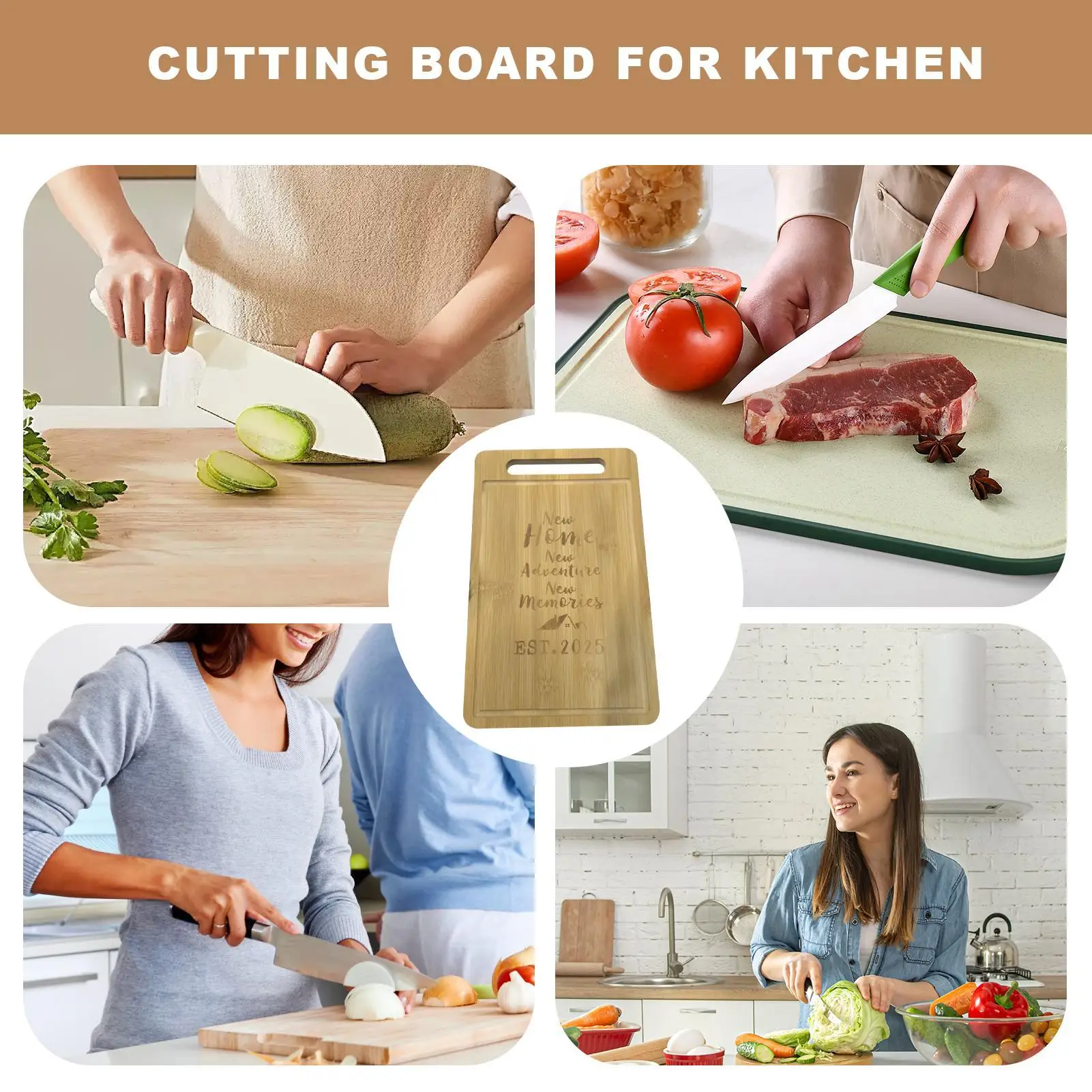 

Chopping Boards For Kitchen Serving Platter Cheese Board Chopping Block Gadgets For Vegetable Meat Fruit Prep Home Apartment