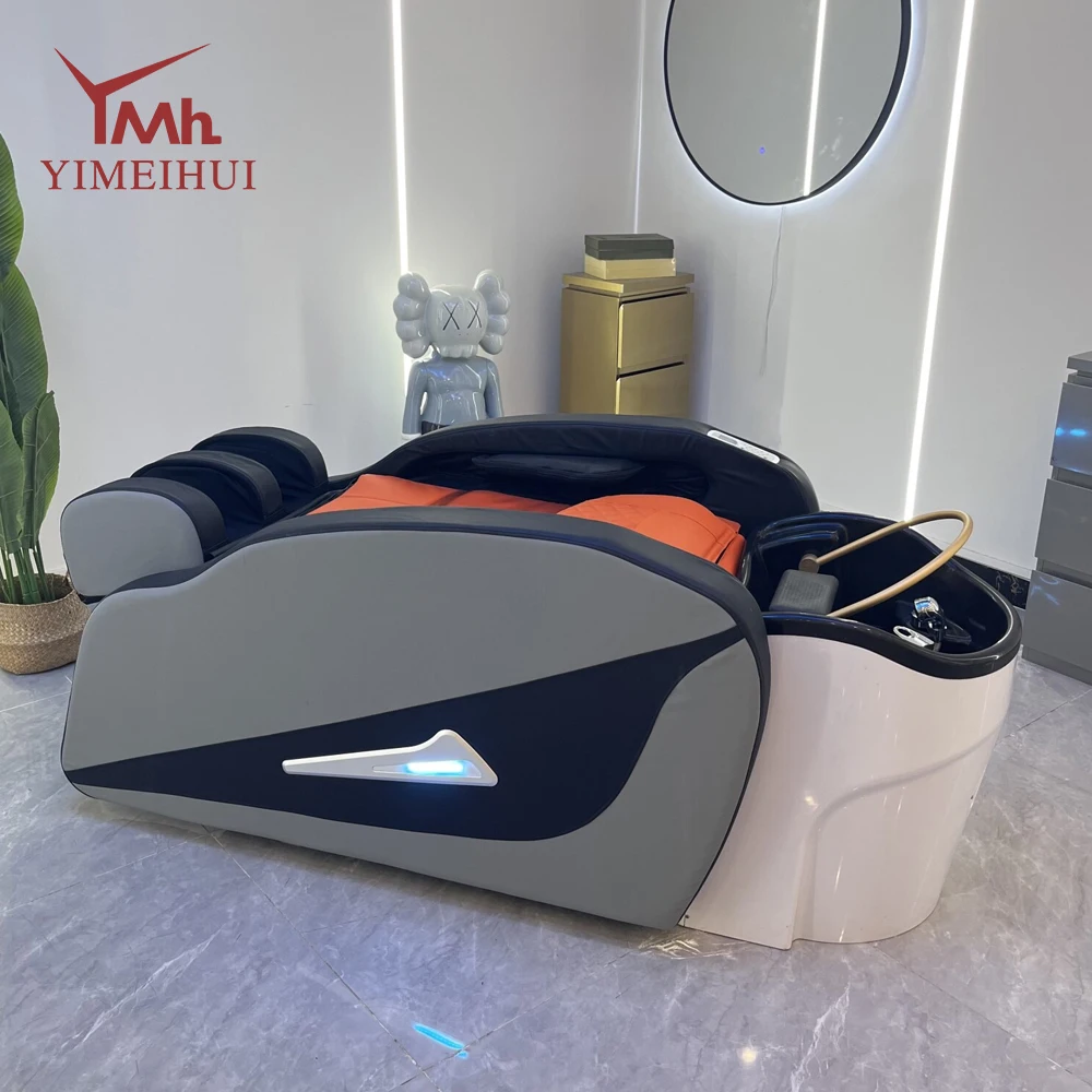 Wastafel Plastik Cuci Rambut Kustom Cuci Rambut Listrik Otomatis Tempat Tidur