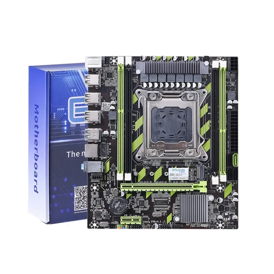 ENVINDA X79 Материнская плата LGA 2011 USB2.0 SATA3 Поддержка памяти REG ECC и процессора Xeon E5 4DDR3 PCI-E NVME M.2