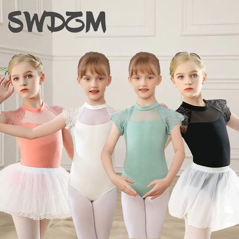 SWDZM Girls Gymnastics Leotard Ballet Leotards Clothes Dance Wear Bodysuits Toddler Dance Leotards Cotton Bodysuit for Dancing