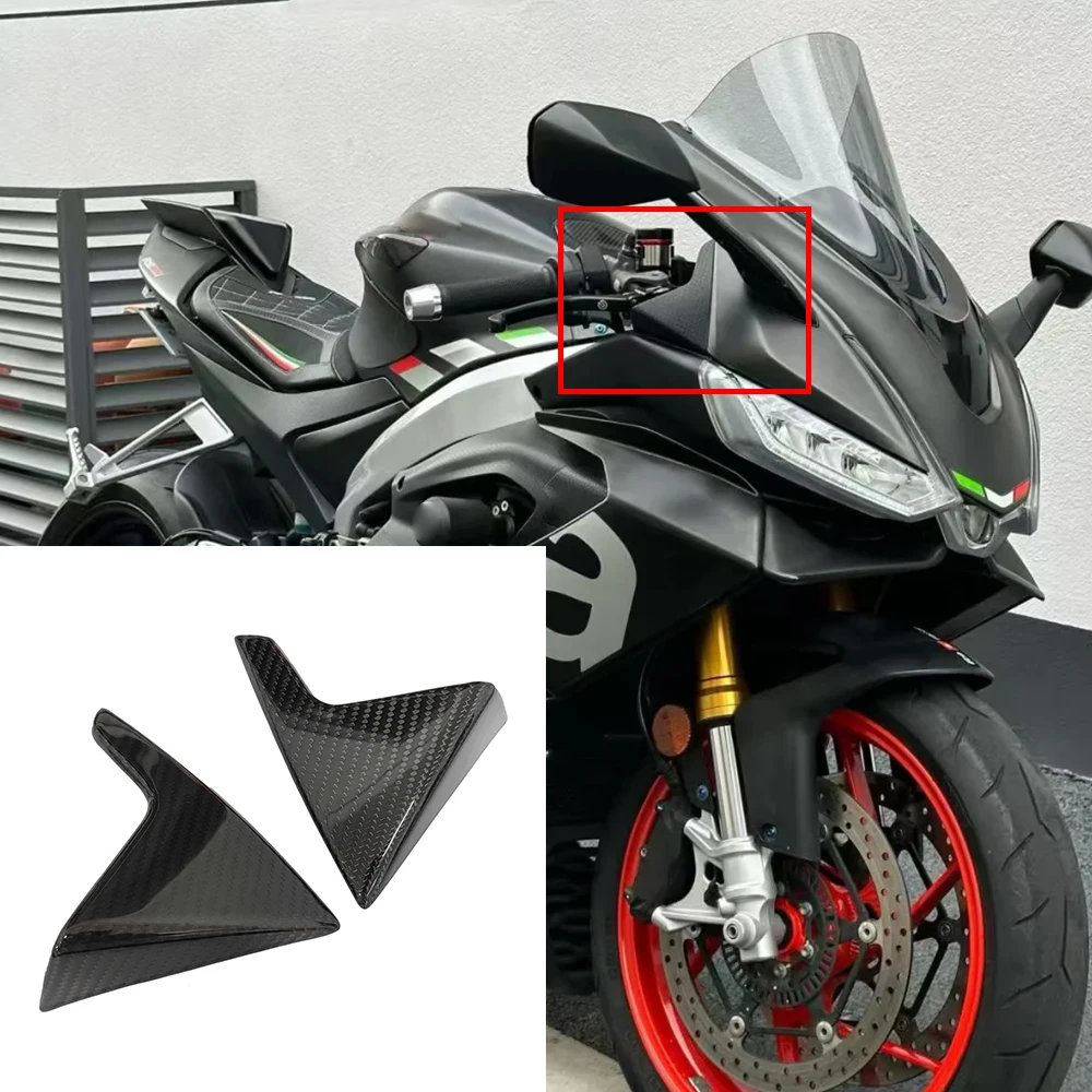 Motorrad Carbonfaser Seitenwindabweiser Frontverkleidung für Aprilia RS 660 2020-2025 RS660 Zubehör Windschutzscheibe