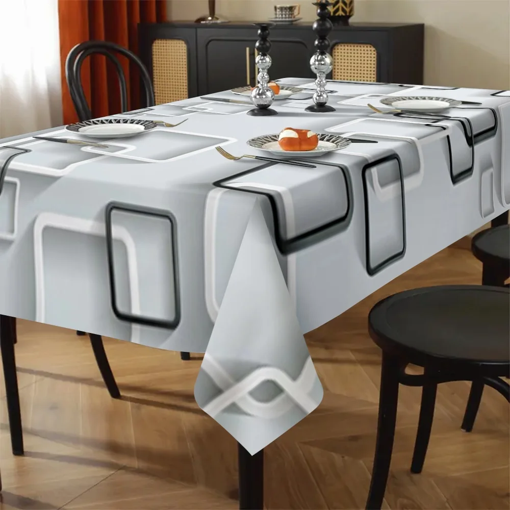 Exquisite and simple geometric pattern tablecloth - suitable for picnics, camping, weddings, parties, festivals