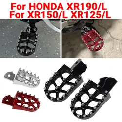 For HONDA XR190 XR190L XR 190 190L XR150 XR150L XR 150 150L 125 XR125 XR125L Accessories Footrest Footpegs Foot Pegs Rests Pedal