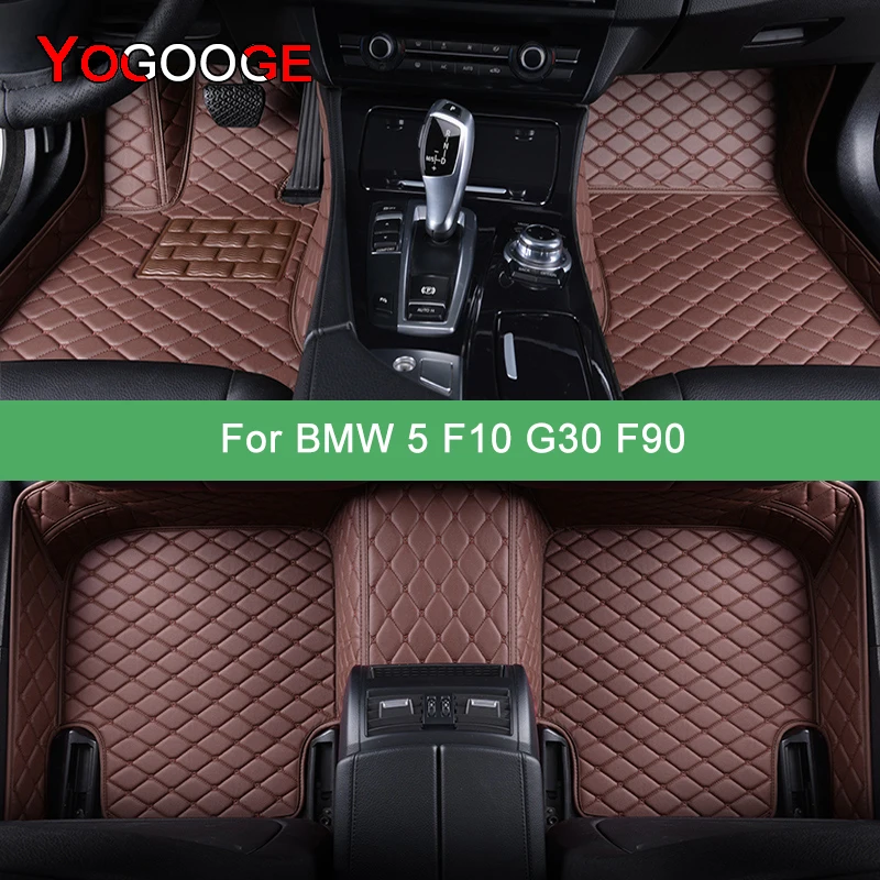 

YOGOOGE Custom Car Floor Mats For BMW 5er F10 G30 F90 520-550 2011-2023 Auto Carpets Foot Coche Accessorie