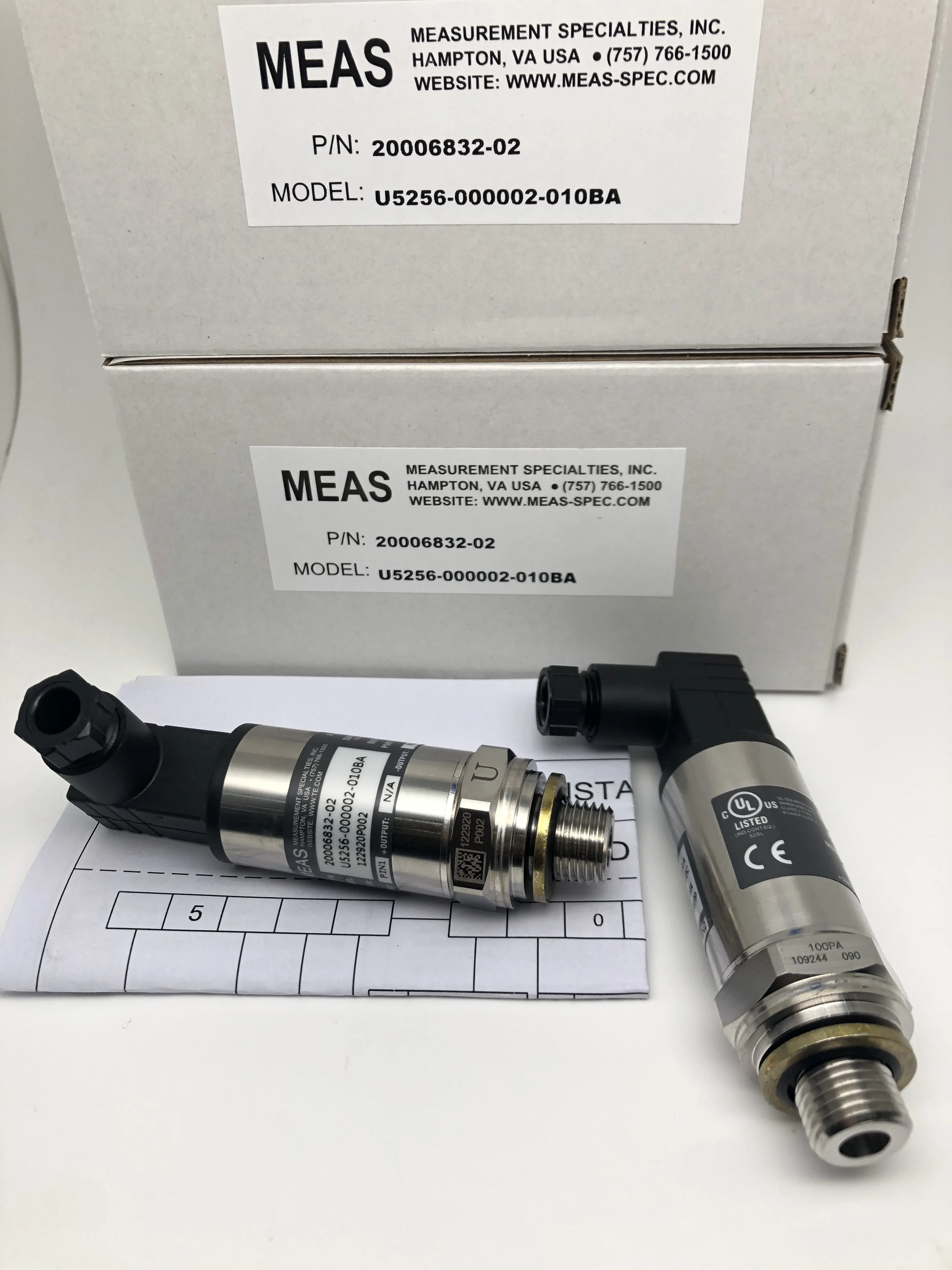 U5256-000002-010BA MEAS Industrial Grade Pressure Sensor Can be used in industrial automation systems Brand new original