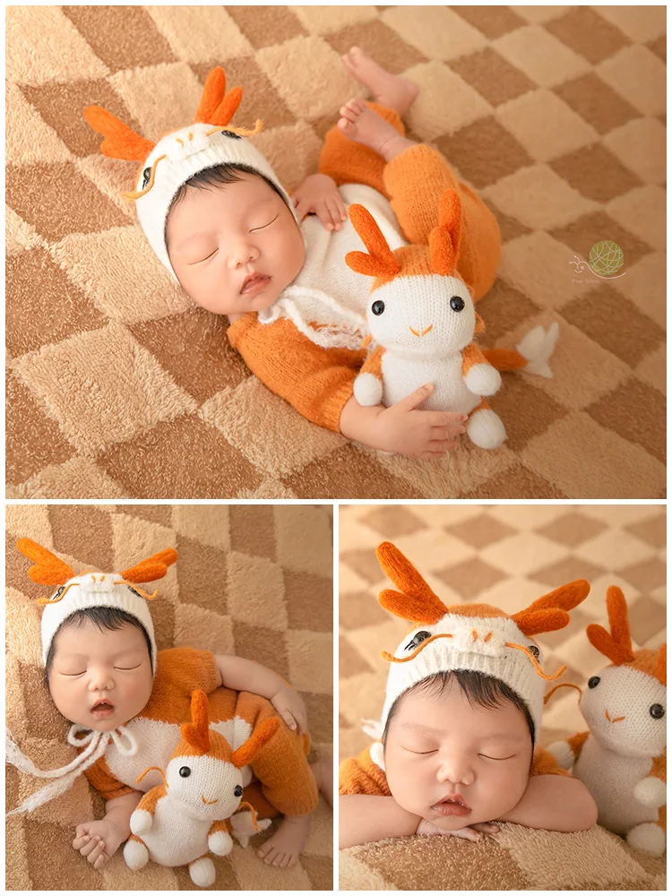 Newborn photography clothing props full moon photos baby photos clothing dolls photography studio art photos bebê  신생아사진소품