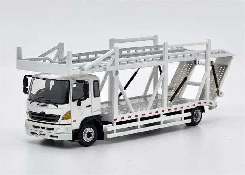 Unique Model × Tiny 1:64 HINO Double deck bridge transporter Diecast Model Car