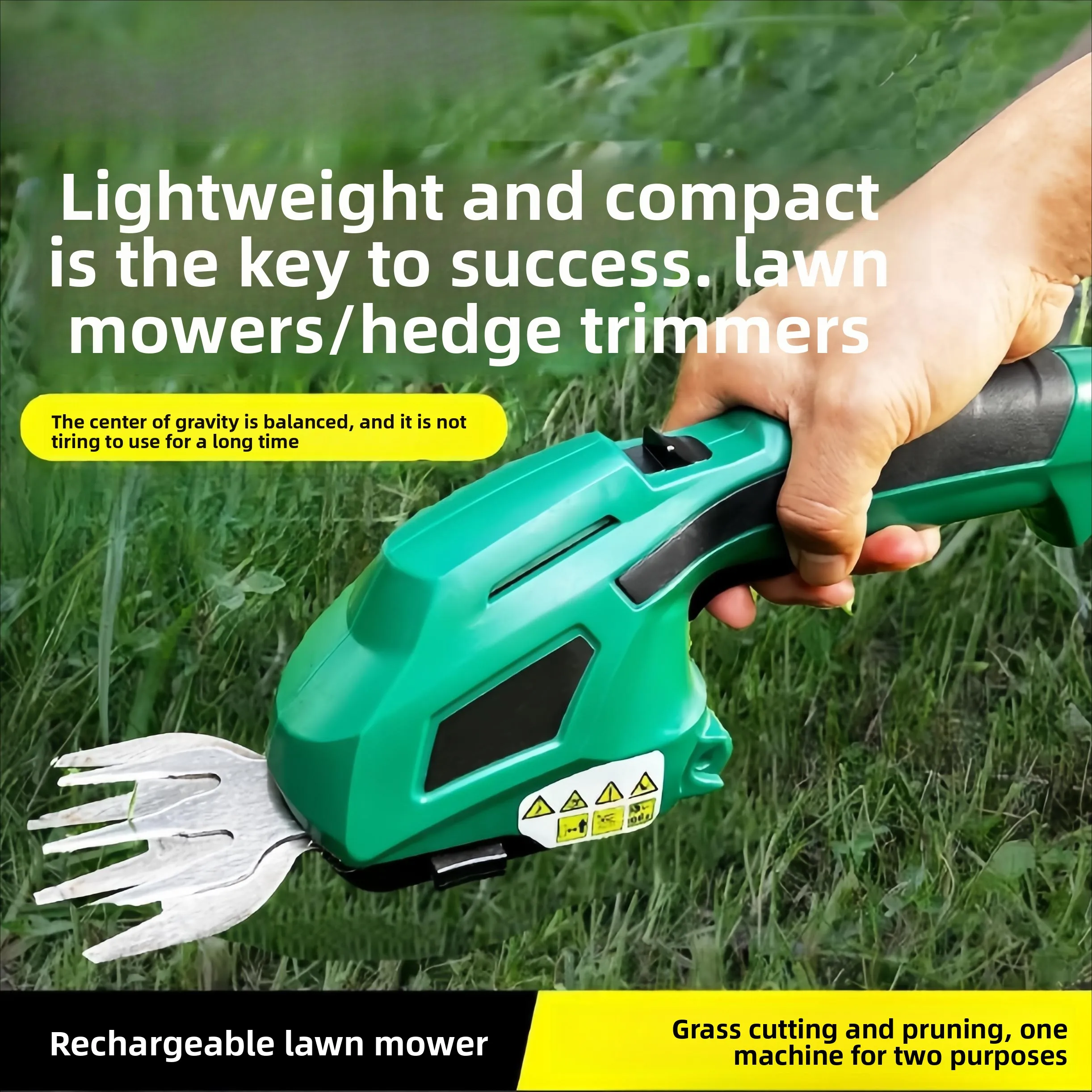 

Lawn worries gone! Household lithium battery electric lawn mower, the all-round king of lawn mowing and hedge trimming