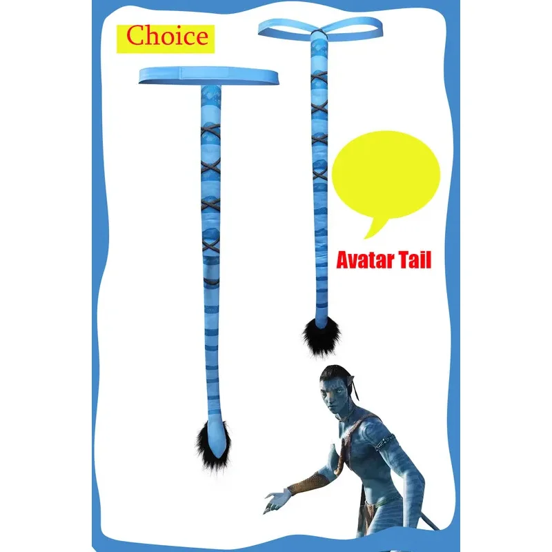 

80cm Avatar: The Way of Water Neytiri Jake Sully Cosplay Tail Costume Accessories Halloween Carnival Suit Prop Adult Men Women