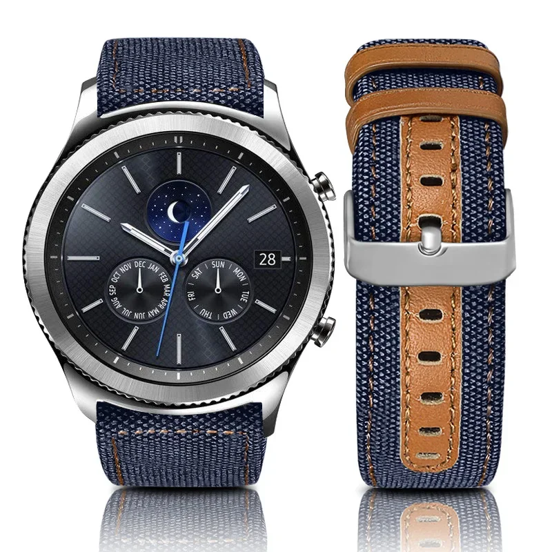 

20mm 22mm Leather Strap For Samsung Watch 6 5 4 3/Huawei Watch 4-3 GT3 Sports Bracelet Band For Amazfit GTR4/GTS4 Stratos Correa