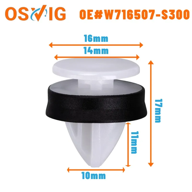 20PCS OE#W716507S300 5255437 Applicable ford wheel arch door lower side guard plate fixing clip