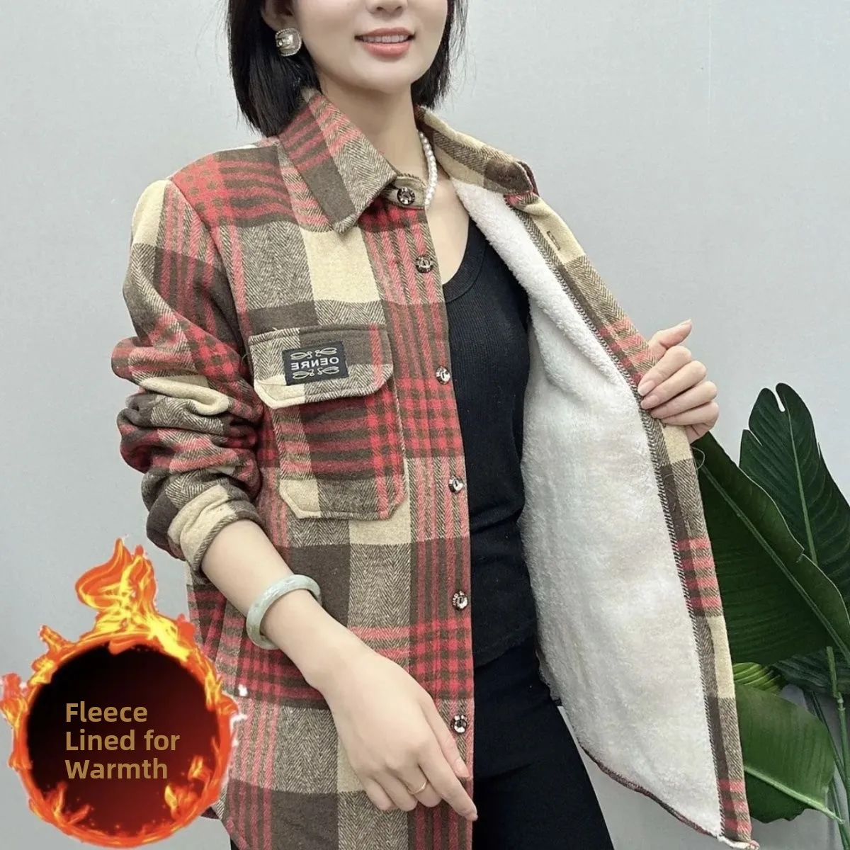 Thickened Fleece Flannel Plaid - огляд і ціна Thermal Long John