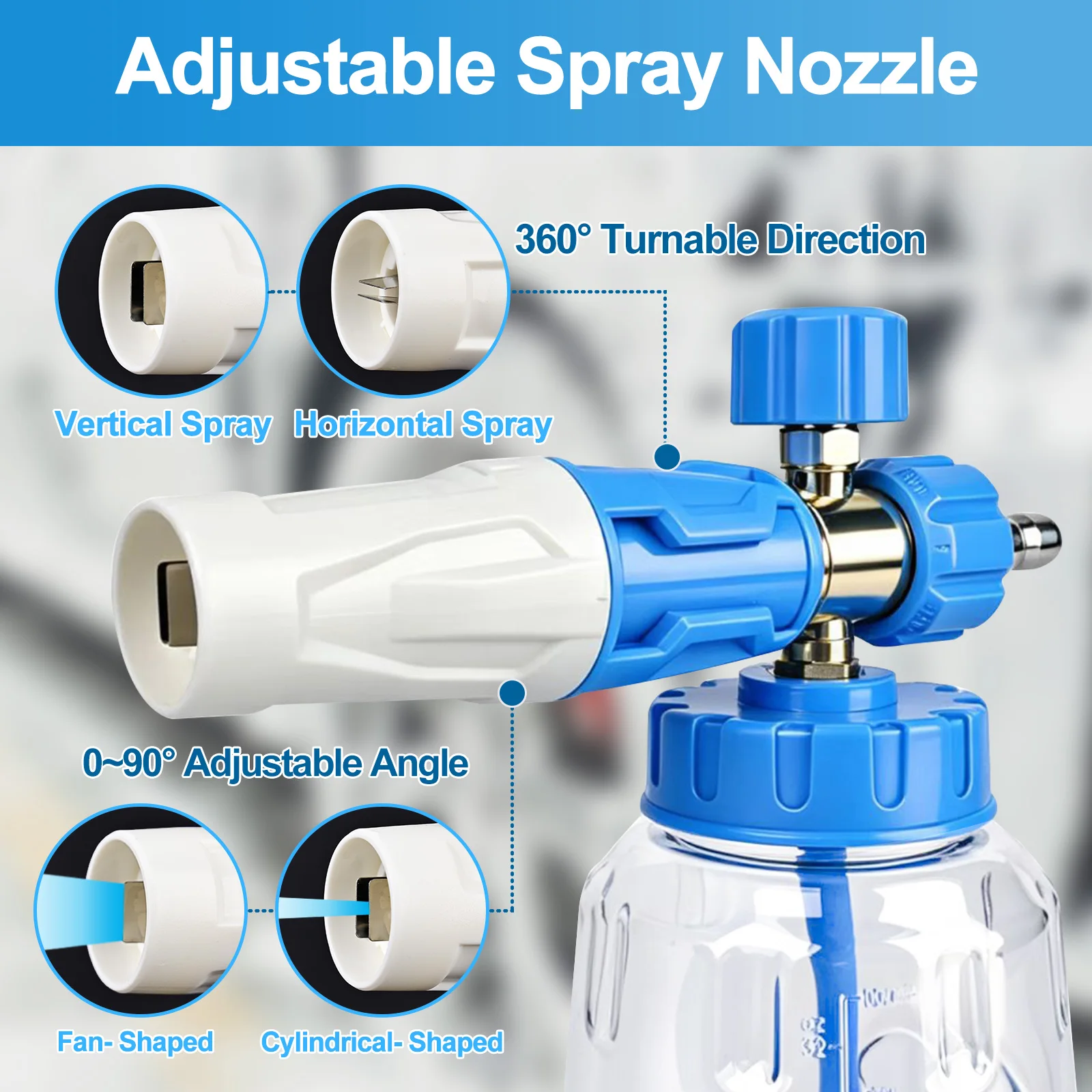 Foam Cannon Foam Generator 1L, - огляд і ціна Bear Spray Clip