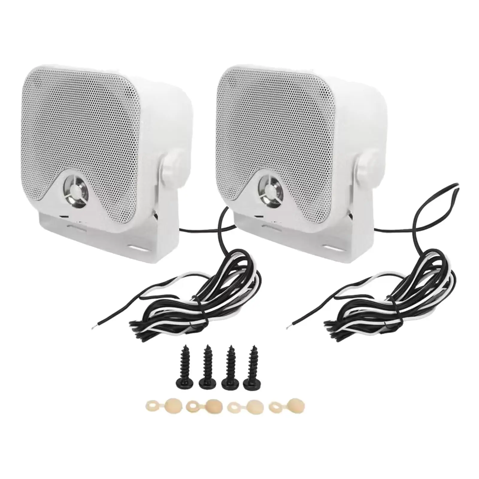 

2x Marine Speakers 2x50W White Boat Speakers for Boats UTV Truck