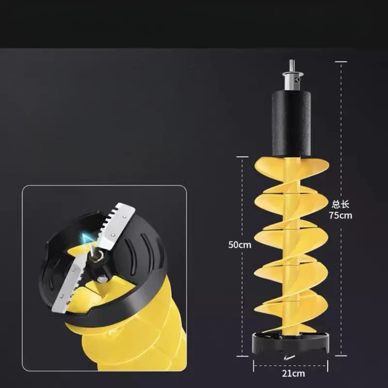 Winter Fishing Ice Drill Drilling Electric Ice Drill Ice Breaking and Hole Drilling Device Winter Fishing Equipment