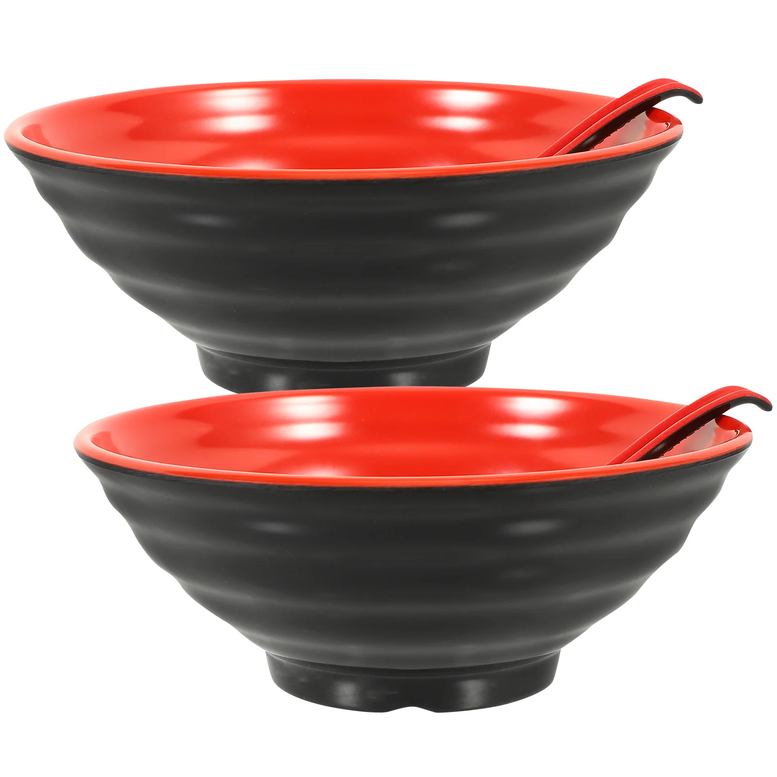 

Ramen Bowl Set Delicate Noodle Heating Multi-use Japanese Style Hotel Melamine Asian Soup