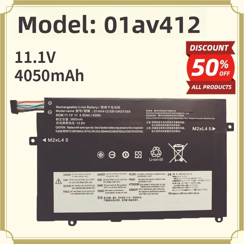 In Stock Laptop Battery Compatible with Lenovo E470 E470C E475 01AV413 01AV411 01AV412