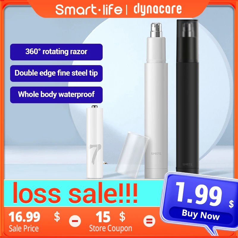 Dynacare – Mini rasoir électrique de voyage, vitesse de 10000 tr/min, rotation à 360 °, étanche à l'eau et à la poussière