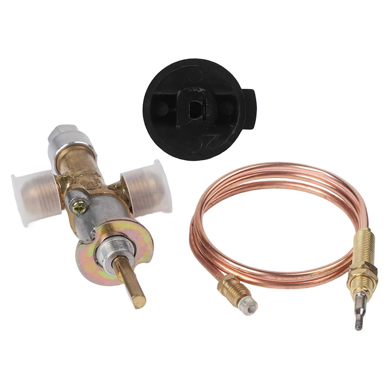 Gas Safety Kit Control Valve Kit Complete Installation Kit Control Valve 60CM 24 Inch Thermocouple Length Outdoor Gas Setup