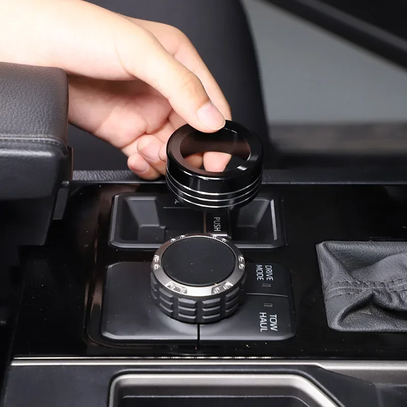 For Toyota Tundra Sequoia 2022 2023 Aluminum Alloy Car Driving Mode Rearview Mirror Adjustment Knob Cover Decorative Accessories